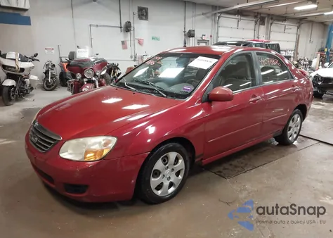 2008 Kia Spectra Ex from USA, damaged, VIN KNAFE121785547558